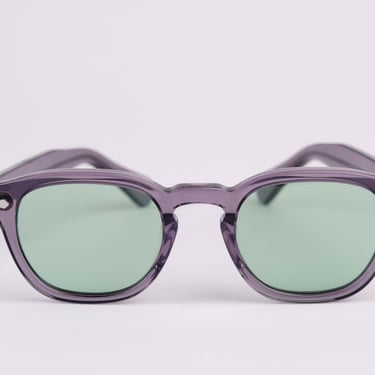 Small - New York Eye_rish  Causeway Glasses Grey with Green  lenses 