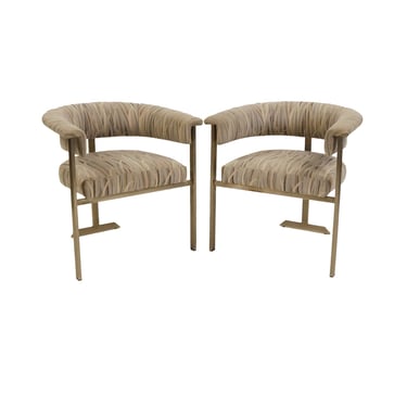 Pair of 1970s Italian Three-Legged Side Chairs