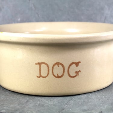 Extra Large Roseville Pottery Dog Bowl - 9 1/2