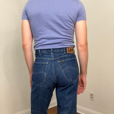 80s Pinstripe Lee riders jeans 