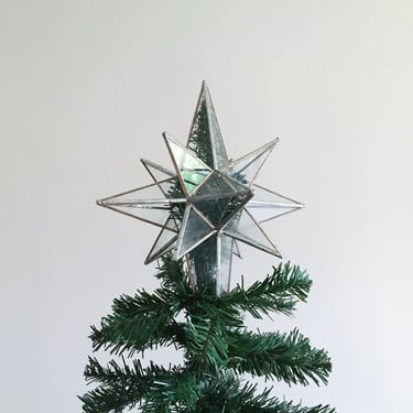Star of Bethlehem Tree Topper - glass tree topper - stained glass - Christmas 