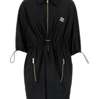 Miu Miu Woman Black Polyester Blend Shirt Dress