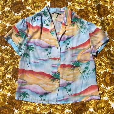 Early 80s Tropical Top