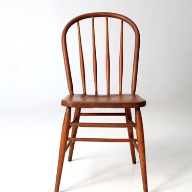 antique spindle back chair, farmhouse bow back windsor chair 