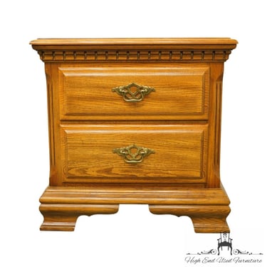 SUMTER CABINET Solid Oak Country French 24" Two Drawer Nightstand 1505-0192 