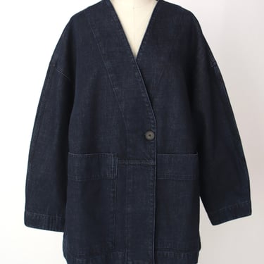 Toast Indigo Denim Wrap Jacket