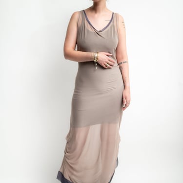 Sheer Mesh Grey Gardens Dress