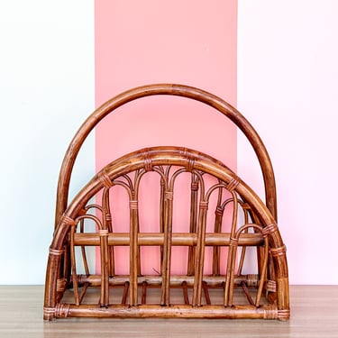 Rattan Magazine Rack