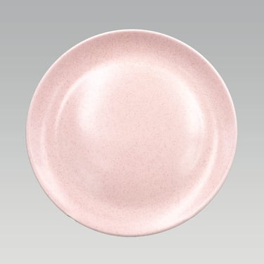 Metlox Monterey Pink Chop Plate | Vintage California Pottery Mid Century Modern Dinnerware 
