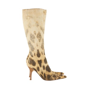 Cavalli Cheetah Print Tall Boots