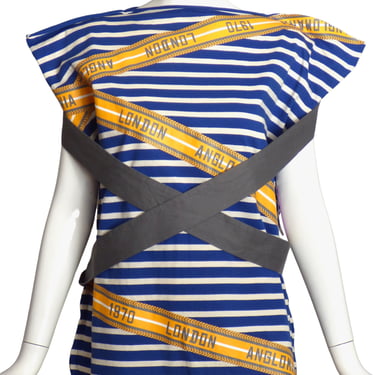 VIVIENNE WESTWOOD- Multi Color Stripe Bondage Blouse, Size 8