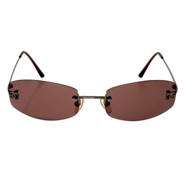 Chanel Purple Mini Rimless Sunglasses