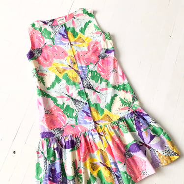 1960s Butterfly Print Shift Dress 