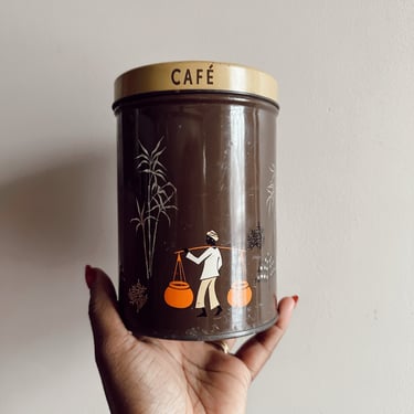 Vintage Mid-Century Dutch Coffee Tin