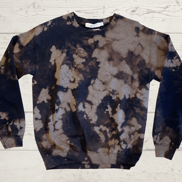 sweatshirt - bleach dye