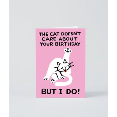 The Cat Doesn't Care Card