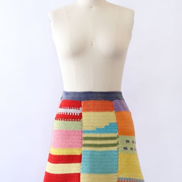 Rainbow Block Cotton Crochet Mini XS-M