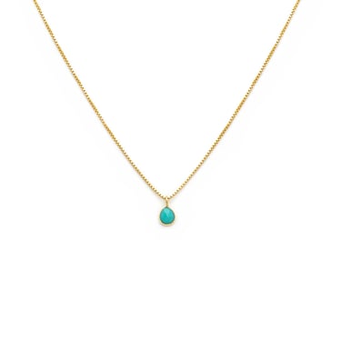 Sofia Slice Necklace - Turquoise