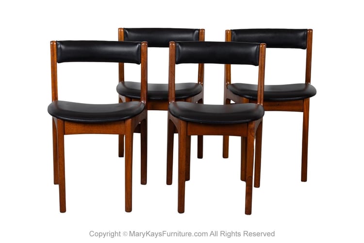 Mid-Century Teak Dining Chairs Four in the Style of Tom Robertson for McIntosh 