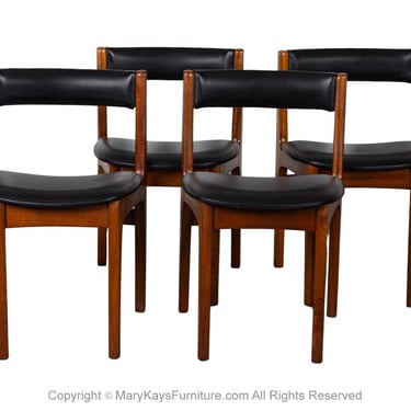 Mid-Century Teak Dining Chairs Four in the Style of Tom Robertson for McIntosh 