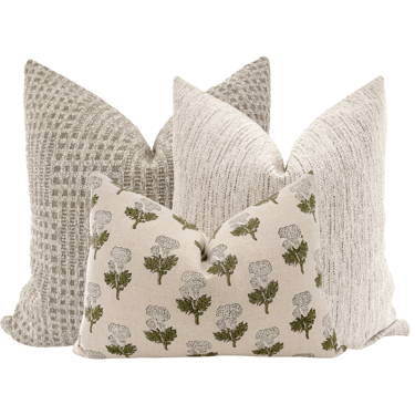 Floral Comfort Pillow Cover Set