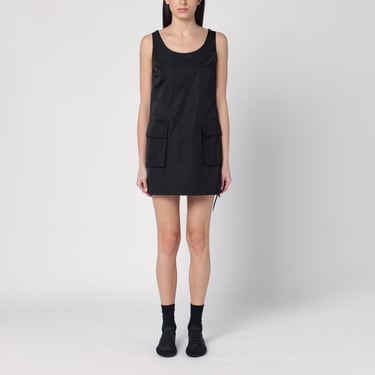 Prada Short Black Dress In Re-Nylon Women