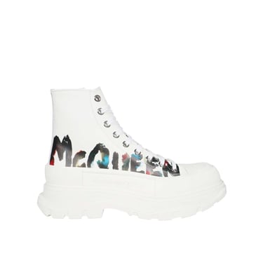 Alexander Mcqueen Tread Slick Canvas Sneakers Men