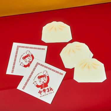 Japanese Greeting Card Set - Steamed Dumpling