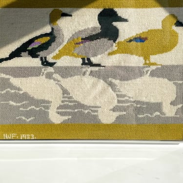 1980s Three Ducks Needlepoint