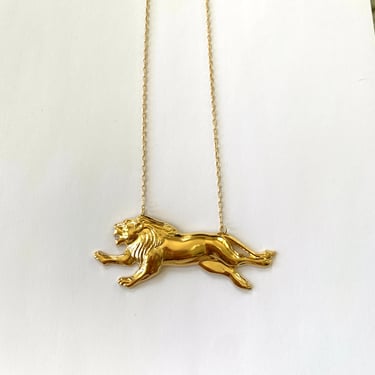 Lion 14k Gold Plated Necklace