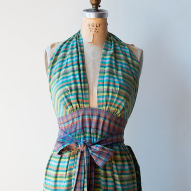 1970s Cotton Wrap Dress 