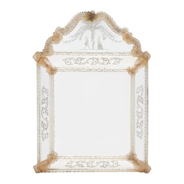 Antique Venetian Glass Mirror