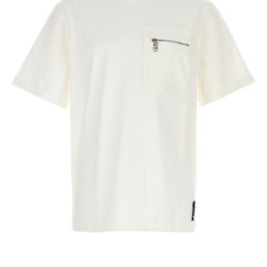 Fendi Men White Cotton T-Shirt