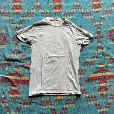 Vintage 1950s Thrashed Sears Roebuck Blank White Tee 