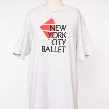 1990s Tee New York City Ballet Oversized T-shirt L 