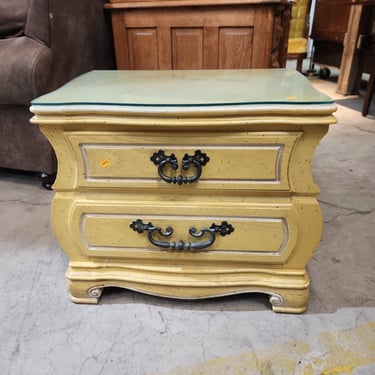 Hickory Manufacturing Two Drawer Yellow Nightstand (2 Available)