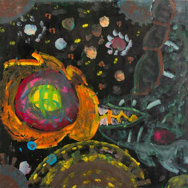 Eva Bouzard-Hui Abstract Composition Oil on Canvas