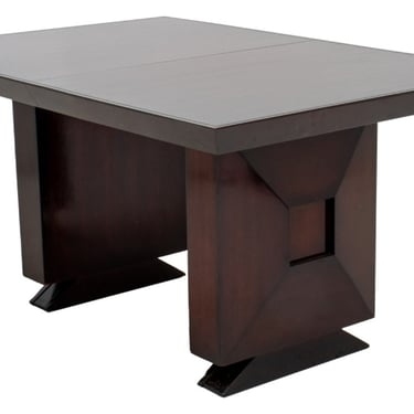 Art Deco Mahogany Extendable Dining Table