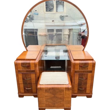 Art deco mid-century handsome vanity