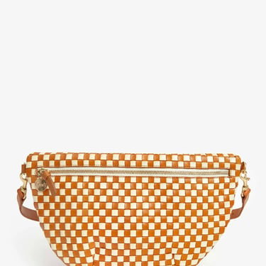 Grande Fanny - Natural & Cream Woven Checker