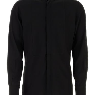 Dolce &amp; Gabbana Man Black Crepe Shirt