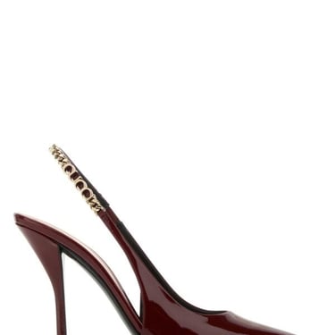 Gucci Woman Burgundy Leather Signoria Pumps