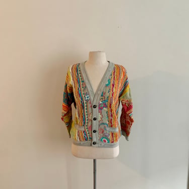 Authentic Coogi cardigan, all cotton womens XS/S (children’s size 12-14) 
