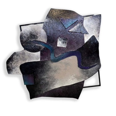 Large Abstract Galaxy Style Metal Wall Sculpture Contemporary Modern 