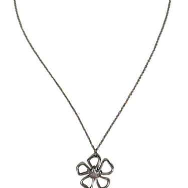 Tiffany &amp; Co. - Sterling Silver Flower Pendant Necklace