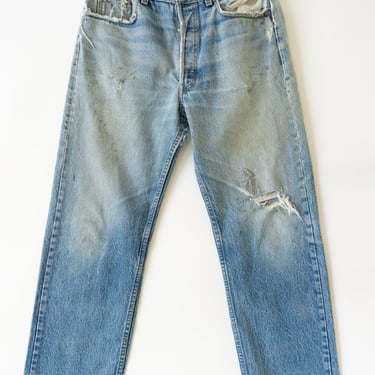 Vintage Levi's Medium Wash Jeans with Distress