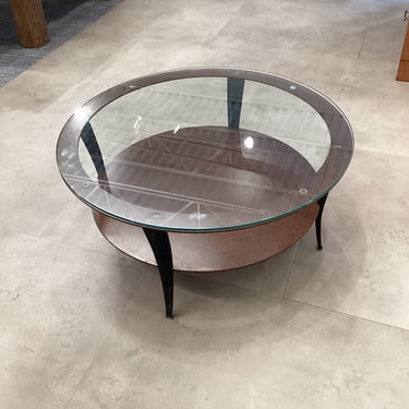 Cast Iron &amp; Glass Coffee Table