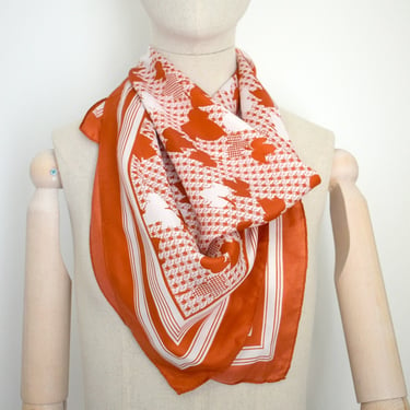 1960s Baar & Beards Autumn Leaf Scarf 