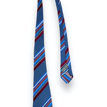 Vintage 1930s Striped/Textured Necktie ~ Art Deco / Rockabilly / Swing ~ Neck Tie / Cravat ~ 