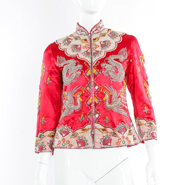 Embellished Satin Dragon Jacket